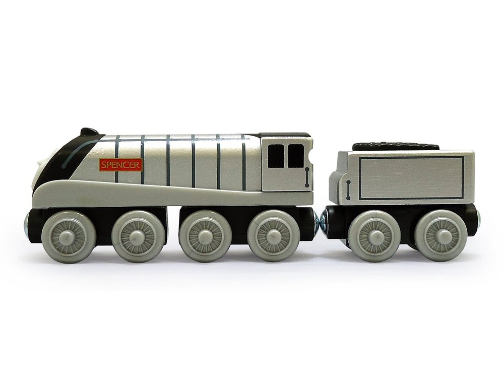 wooden spencer train