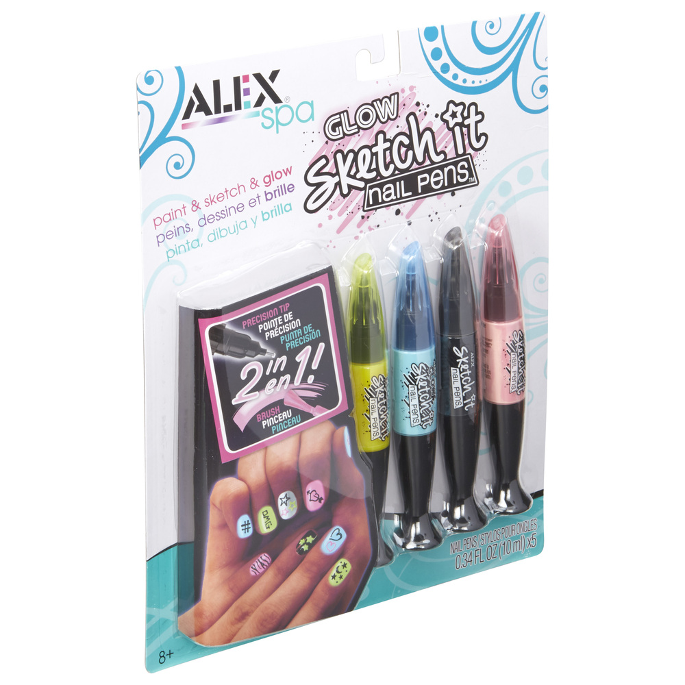 Nail Pen Salon Makeup for Kids - ALEX Toys Spa Sketch It Nail Pen