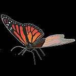 Metal Earth Red Monarch Butterfly