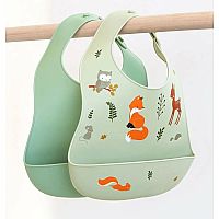 Little Lovely Silicone Bib: Forest Friends