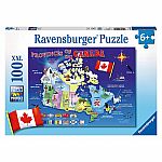 100pc  Map of Canada