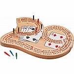 29 Shape Wood Cribbage Board