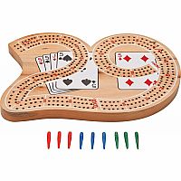 29 Shape Wood Cribbage Board