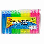 12pk Party Bubble Sticks, 6ml/Tube,