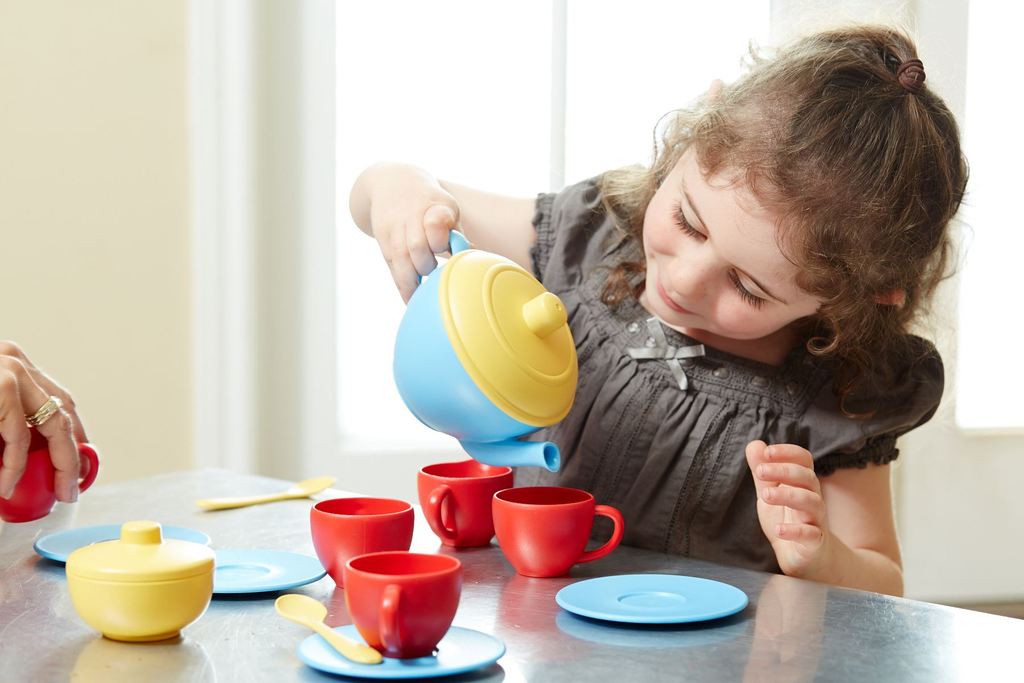 Green toys hotsell tea set blue