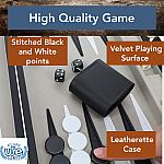 Backgammon 15" Black/Grey Case