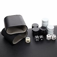 Backgammon 15" Black/Grey Case