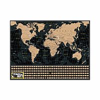 1000pc Scratch World Map Puzle