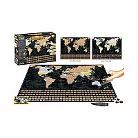 1000pc Scratch World Map Puzle