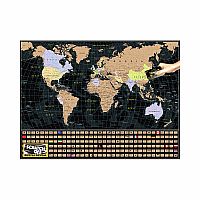 1000pc Scratch World Map Puzle