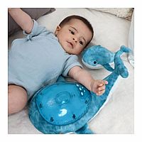 Tranquil Whale with Baby Rattle