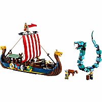 Viking Ship and the Midgard Serpent