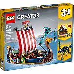 Viking Ship and the Midgard Serpent