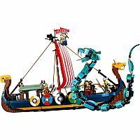 Viking Ship and the Midgard Serpent