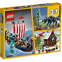 Viking Ship and the Midgard Serpent