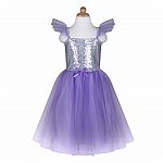 Sequins Princess Dress, Lilac, Size 7-8