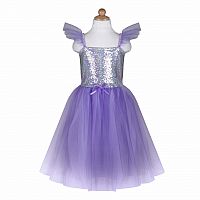 Sequins Princess Dress, Lilac, Size 7-8