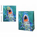 Paper T Gift Bag - Sharks Med (12")