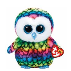 rainbow owl beanie boo
