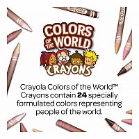 24 Colour of The World Crayons