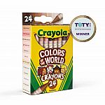24 Colour of The World Crayons