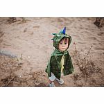 Dragon Baby Cape, Green/Blue, Size 12-24M