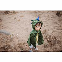 Dragon Baby Cape, Green/Blue, Size 2-3T