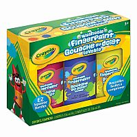 3pc Washable Fingerpaints (EZ Squeeze)
