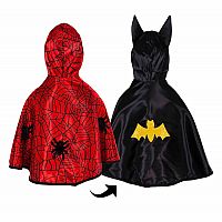 Reversible Spider/Bat Toddler Cape, Size 2-3T