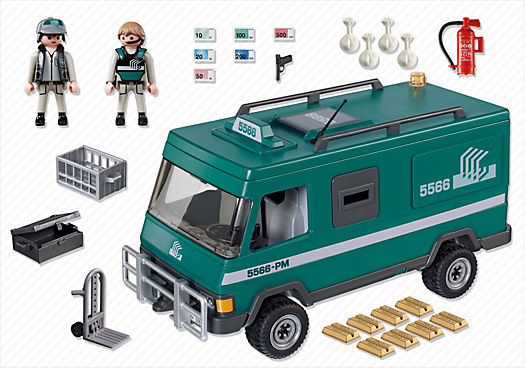 Playmobil money transport vehicle new arrivals