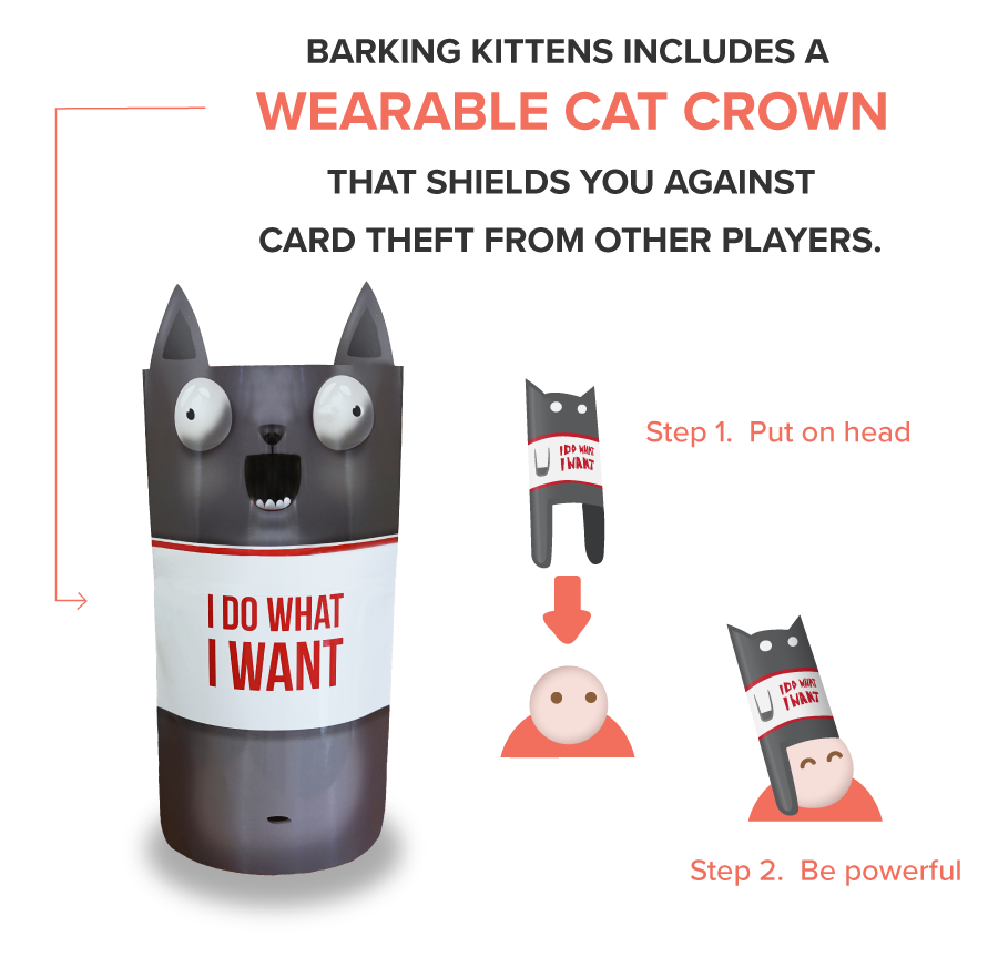Exploding Kittens Card Game Barking Kittens Expansion Set EKG3EXP for sale online 