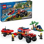 4x4 Fire Truck with Rescue Boat