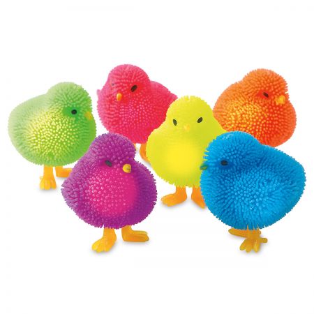 24 Pack Easter Eggs Filled Animals Puffer Finger Puppets