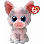 Beanie Boo Hambone - Pink and Gray Pig - 6