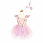 Pink Shimmer Unicorn Dress & Headband Size 5-6