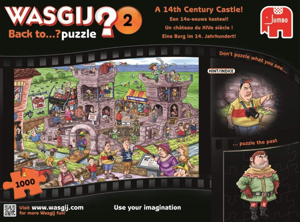 Jumbo Wasgij Back to 2 A 14th Century Castle Jigsaw Puzzle 1000 Piece