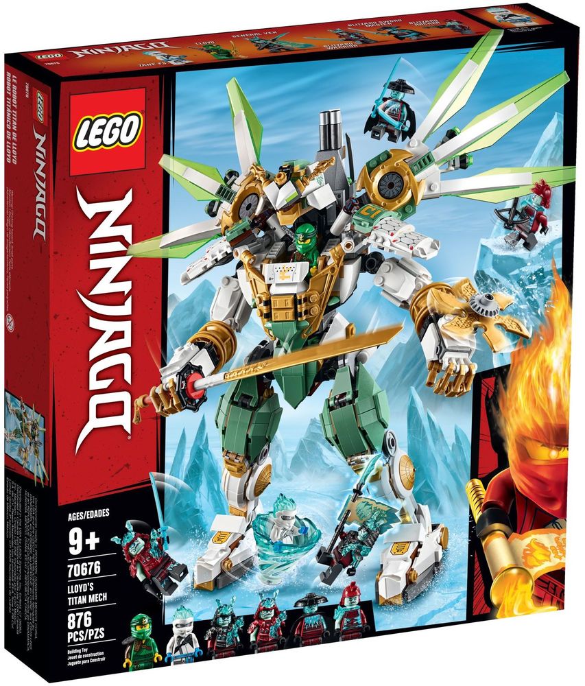 lego ninjago lloyd's titan mech 70676 ninja toy build with minifigures