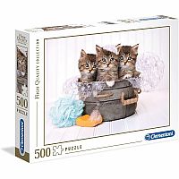 500pc Clementoni Kittens and Soap 
