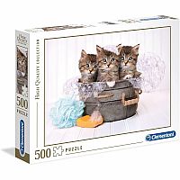 500pc Clementoni Kittens and Soap 