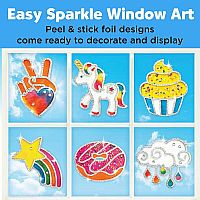 Rainbow Sprinkles Easy Sparkle Window Art