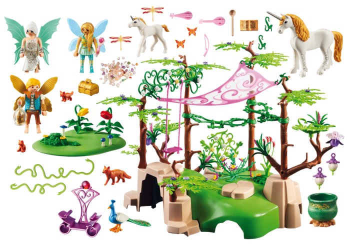 Playmobil magical fairy forest playset top