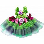 Fairy Blooms Deluxe Dress Green with Wings, Sm
