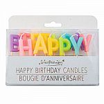 Happy Birthday Rainbow Candles, (13 pcs)