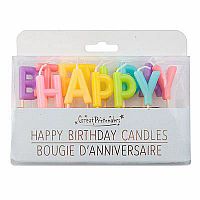 Happy Birthday Rainbow Candles, (13 pcs)