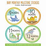 Baby's Monthly Milestone Stickers: Dinosaurs