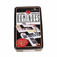 Double 9 Dominoes in Tin Case