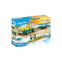 Beach Car with Canoe