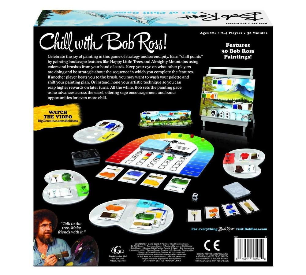 Bob Ross The Art of Chill Game The Granville Island Toy Company