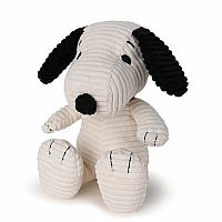 Peanuts Snoopy Sitting Corduroy 7.5" Cream