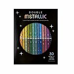 Double Metallic Colored Pencil Set